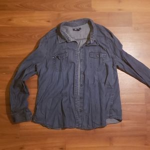 Denim Button Up Blouse